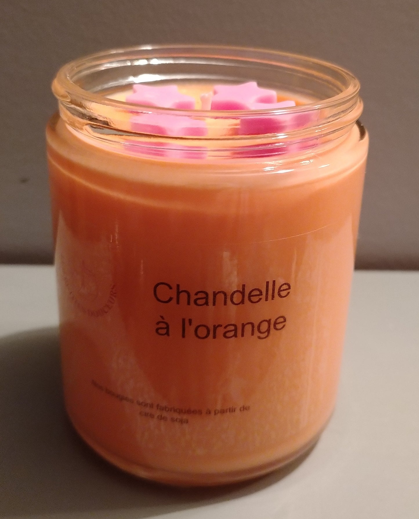 Bougies à l'orange